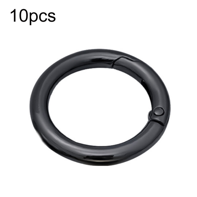 10pcs Zinc Alloy Spring Ring Metal Open Bag Webbing Keychain, Half-inch Silver, 2 inch Light Gold, 2 inch Black, 2 inch Silver, Half-inch Light Gold, Half-inch Black
