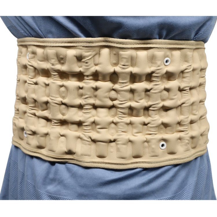 Lumbar Spine Inflated Traction Belt Lumbar Disc Pneumatic Waist Protective Belt, Khaki