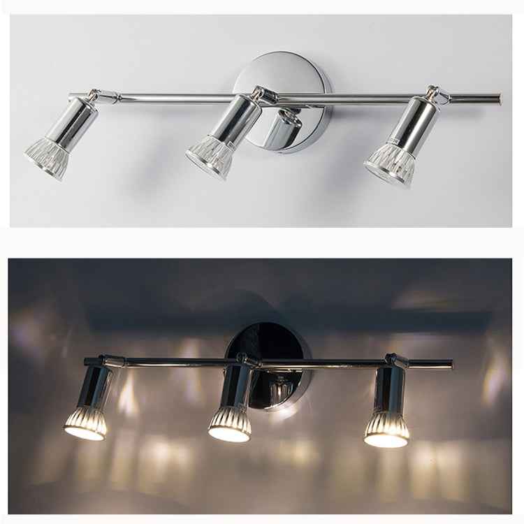 LED Chandelier Ceiling-mounted 9W Background Wall Adjustable Mirror Front Wall Light, White Light, Warm Light, Without Bulb