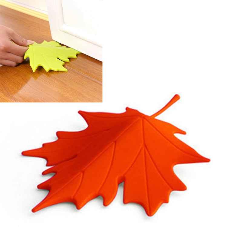 Maple Autumn Leaf Style Home Decor Finger Safety Door Stop Stopper