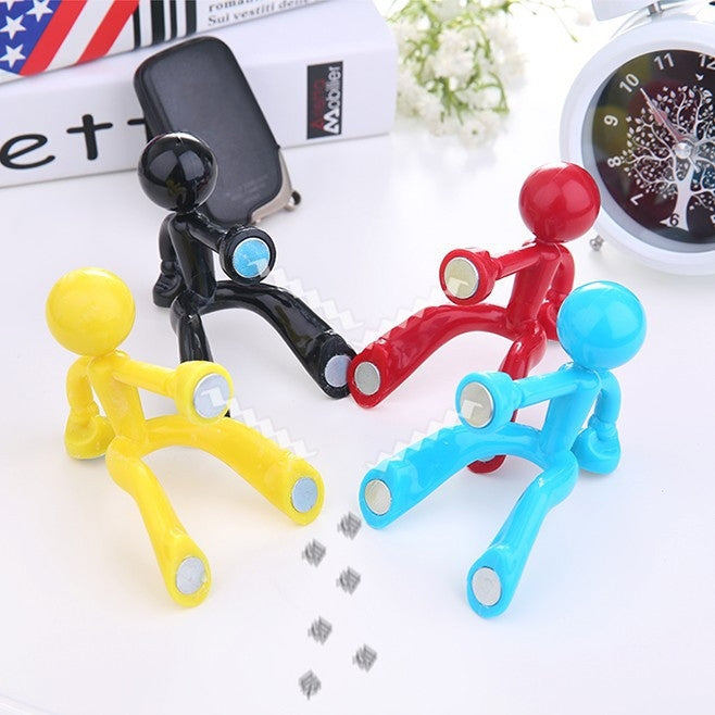 2 PCS Cute Humanoid Strong Magnet Key Hanger Multifunctional Magnetic Refrigerator Magnet, Random Color Delivery, Key Hanger