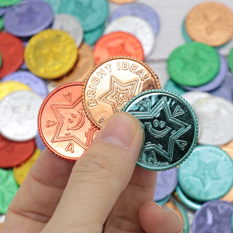 100 PCS / Bag Pirate Gold Coin Seven Color Lucky Coin Christmas Game Props, 100 PCS / Bag Seven Color Lucky Coin