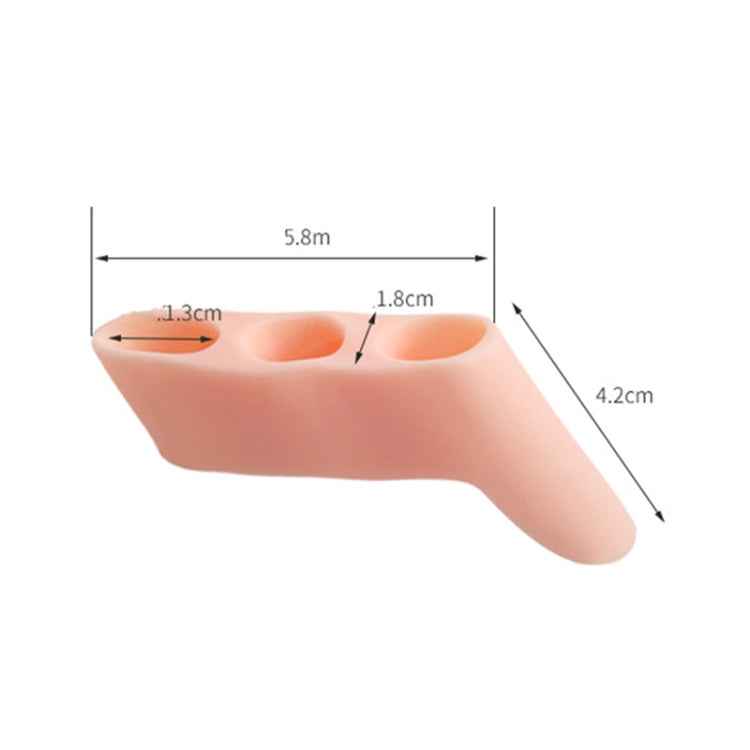 1Pairs Three-hole Split Toe Protects Thumb External Separator Random Color Delivery