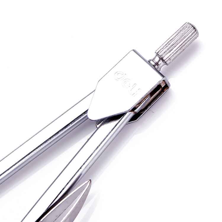 Stainless Steel Student Drawing Compass Math Geometry Tool (Included Box)