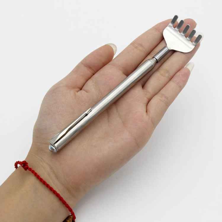 2 PCS Extendable Back Scratcher Stainless Steel Telescopic Anti Itch Claw Massager Extender