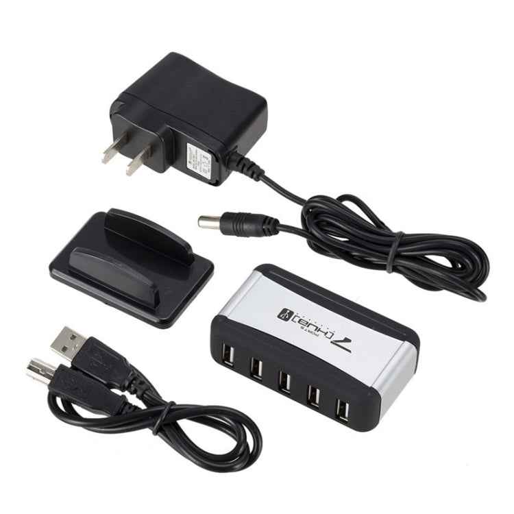 7 x USB 2.0 HUB with Base, US Plug