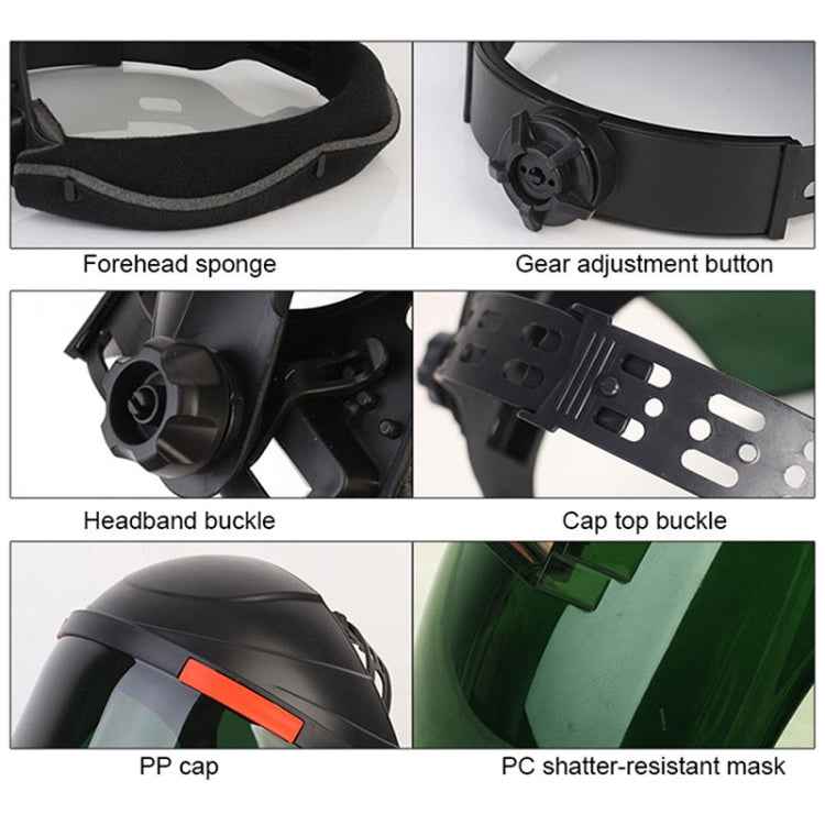 Fully Automatic Dimming Flip Welding Helmet Anti-Ultraviolet Argon Arc Welding Glasses