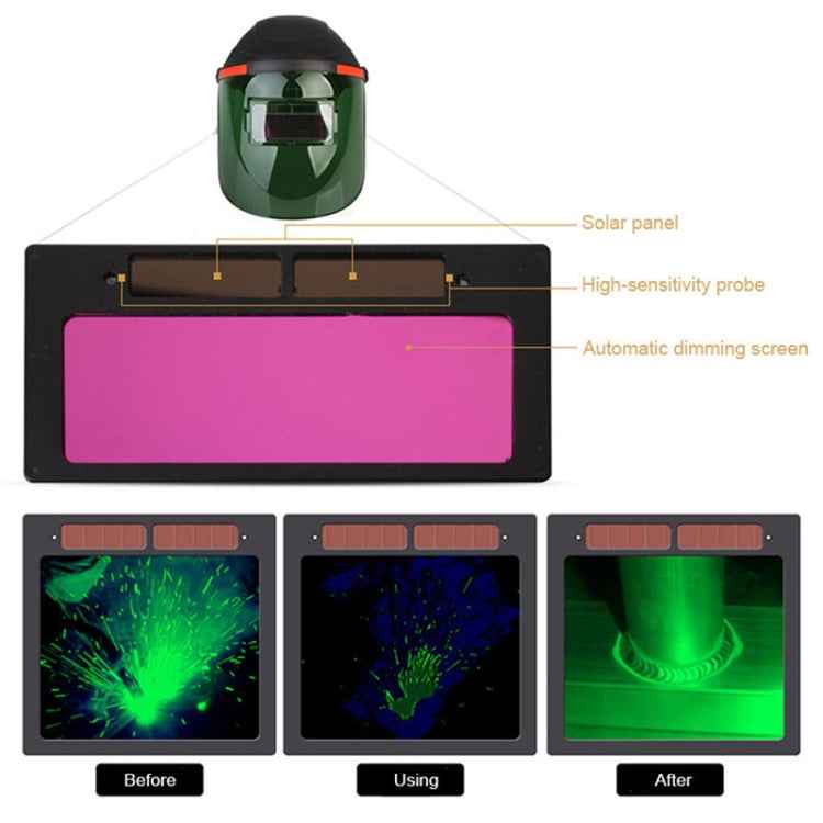 Fully Automatic Dimming Flip Welding Helmet Anti-Ultraviolet Argon Arc Welding Glasses