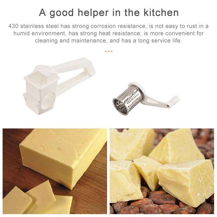 Cheese Hand-Cranked Rotary Grater Plastic Multi-Purpose Grater