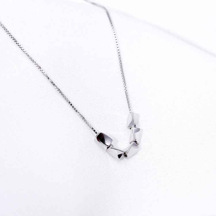 925 Sterling Silver Peas Necklace Rice Clavicle Chain