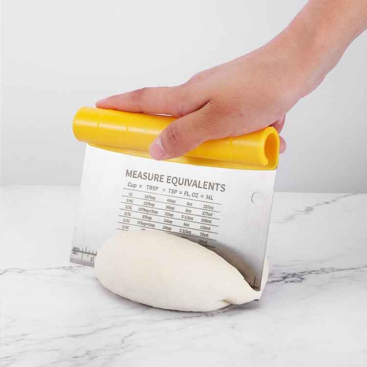 Stainless Steel Dough Cutter Scraper With Scale Cutter Baking Tools