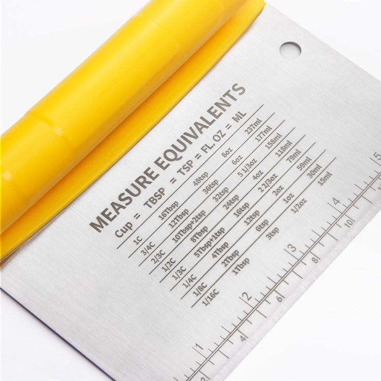 Stainless Steel Dough Cutter Scraper With Scale Cutter Baking Tools