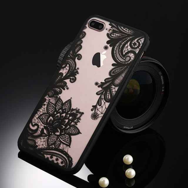 Sexy Floral Pattern TPU + PC Protective Cover Cases for iPhone 7 Plus / 8 Plus