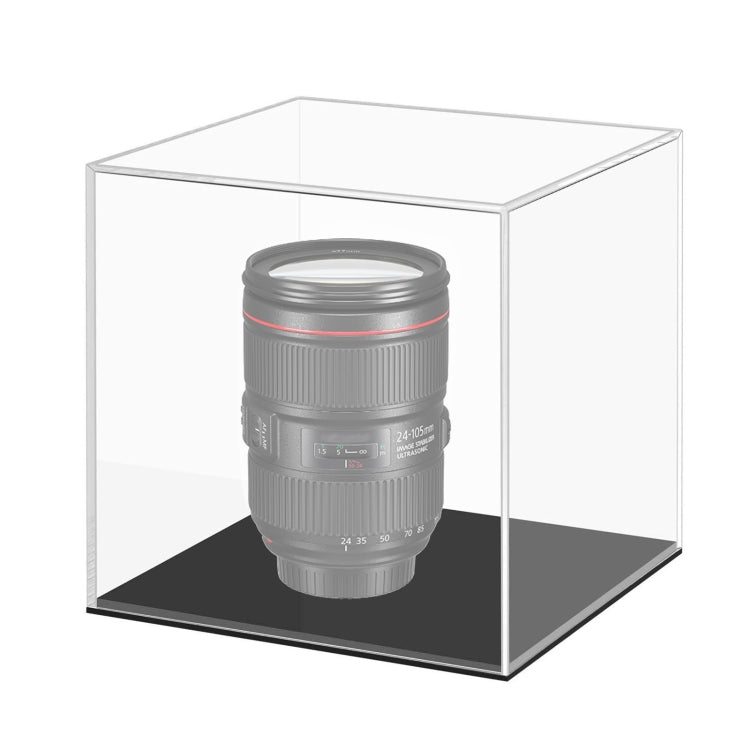 Clear Acrylic Camera Display Cover Plexiglass Display Case Countertop Box, Large 24x24x24cm, Small 10x10x10cm