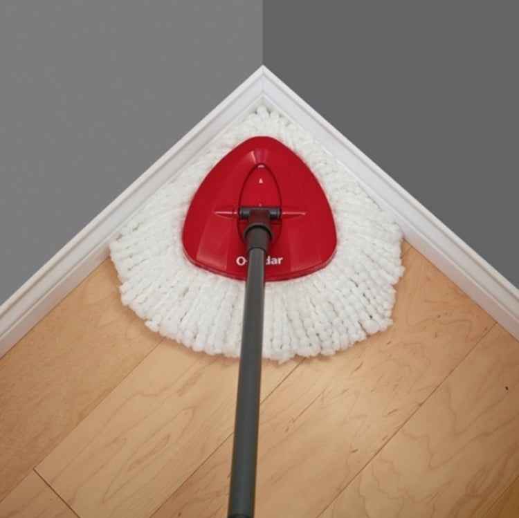 4 PCS Rotating Triangle Cotton Yarn Mop Head Mop Replacement Cloth For O-Cedar/Vileda