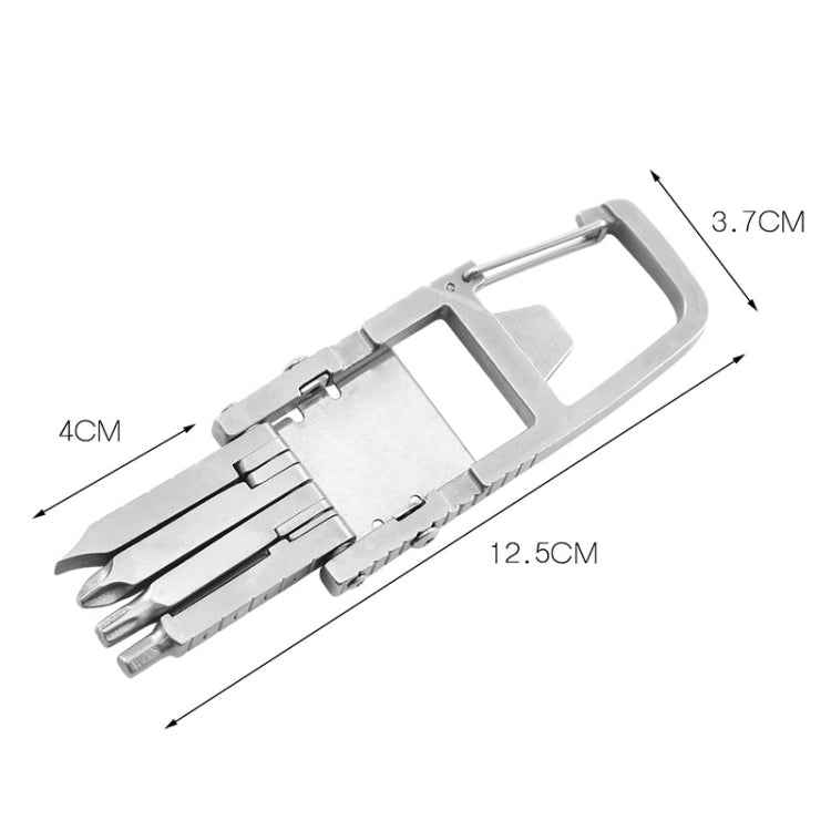 13 In 1 Multifunctional Stainless Steel Combination Batch Head Small Tool Foldable Outdoor Emergency Tool