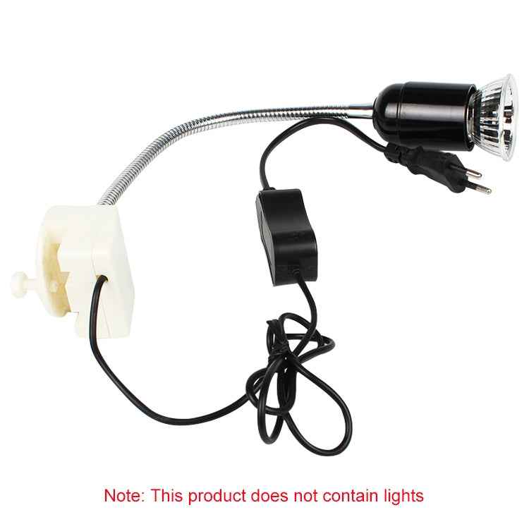 Tortoise UVB Tanning Lamp Holder Full Spectrum Pet Solar Heating Light Holder, EU Plug