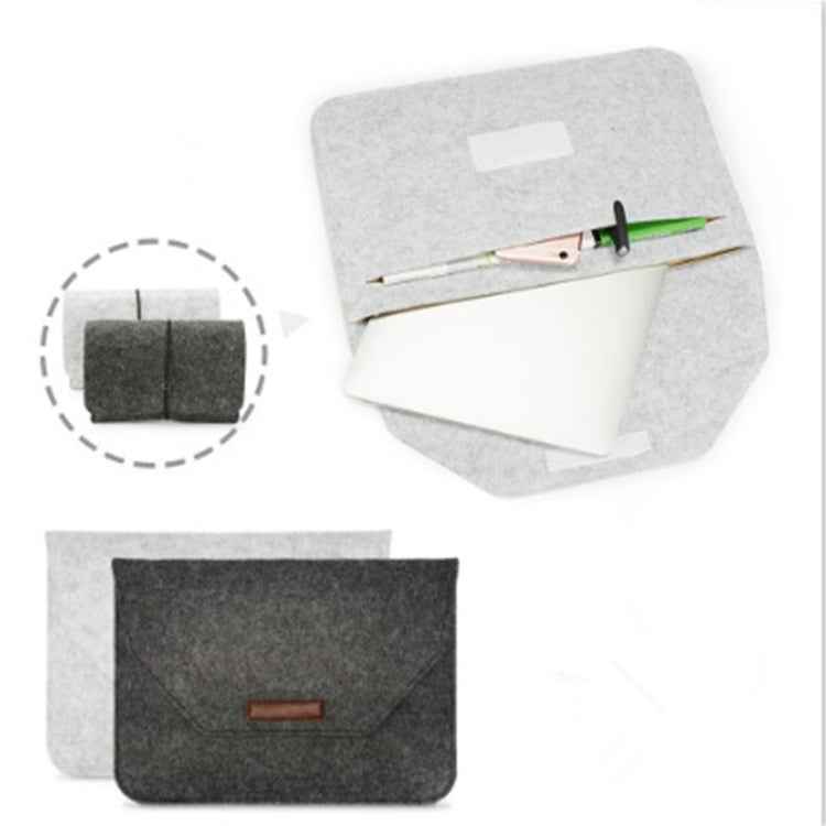 Portable Air Permeable Felt Sleeve Bag for MacBook Laptop, with Power Storage Bag, 12 inch, 13 inch, 15 inch, 11 inch
