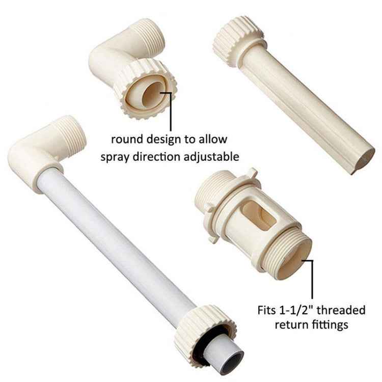 K-210 Swimming Pool Decoration Accessories Swimming Pool Adjustable Height Direction Small Waterfall Fountain