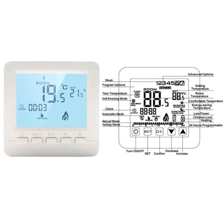 HY02B05-2BW Programmable Wall-Hung Boiler Thermostat Temperature Controller