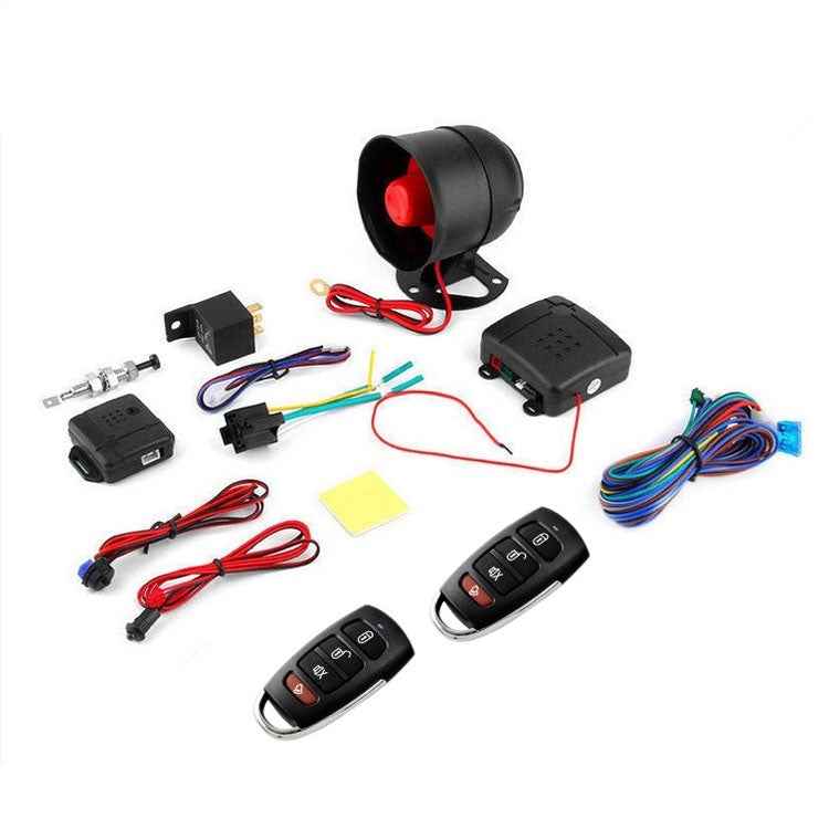 8pcs /Set Universal Car Alarm Horn Collision Alarm System Alarm Remote Control