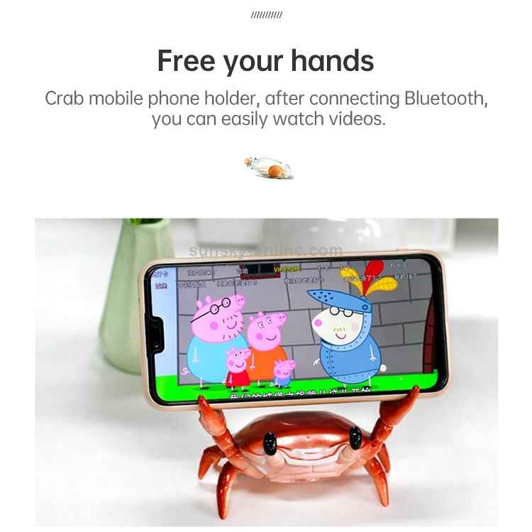 Weightlifting Crab Mobile Phone Stand Desktop Bluetooth Speaker Pen Holder Eye Stand Lazy Mobile Phone Stand