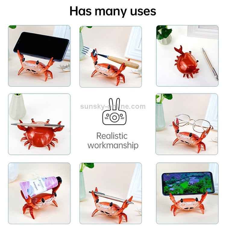 Weightlifting Crab Mobile Phone Stand Desktop Bluetooth Speaker Pen Holder Eye Stand Lazy Mobile Phone Stand