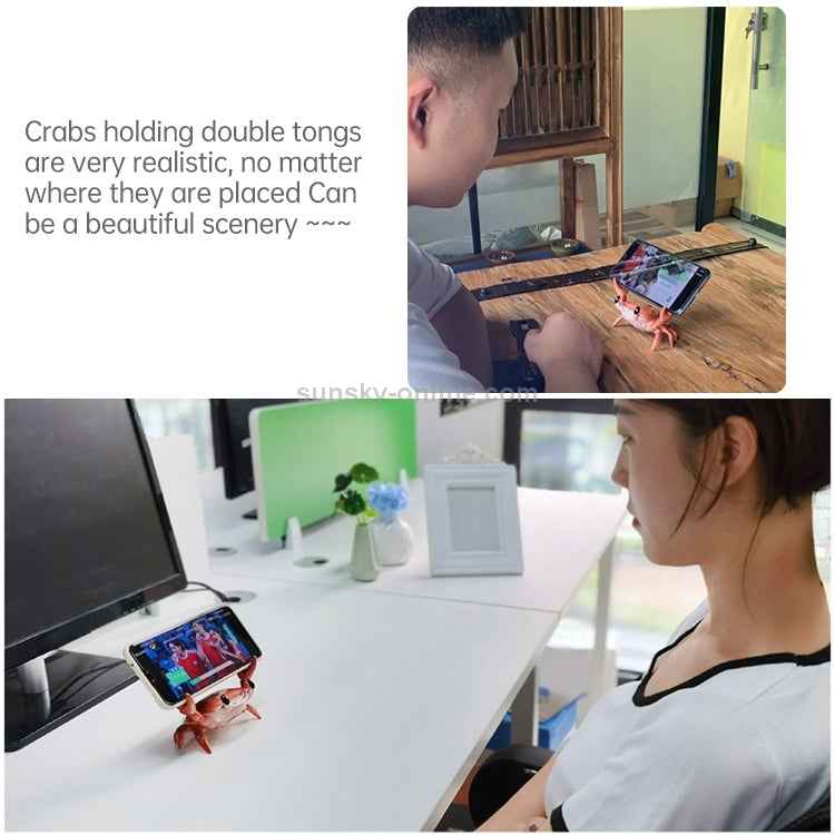 Weightlifting Crab Mobile Phone Stand Desktop Bluetooth Speaker Pen Holder Eye Stand Lazy Mobile Phone Stand