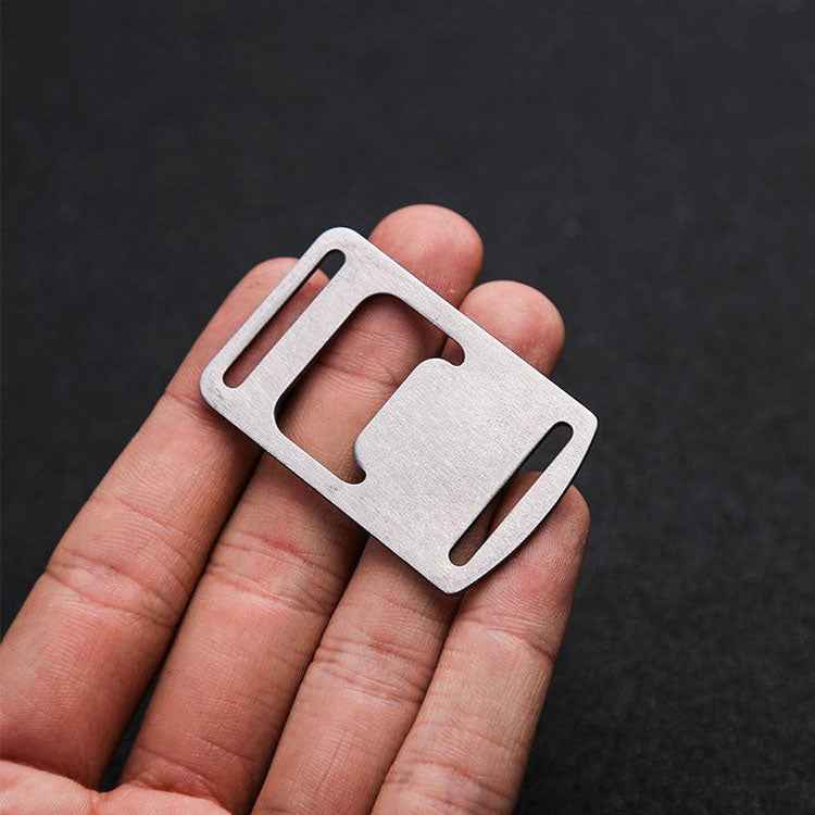 20 PCS Ribbon Bottle Opener Stainless Steel Card Bottle Opener Outdoor Backpack Webbing Buckle Lanyard Bottle Opener