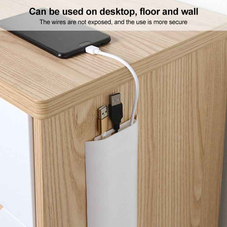 BF1805 5 PCS Plastic Concealed Cable Stick-On Cable Management Box