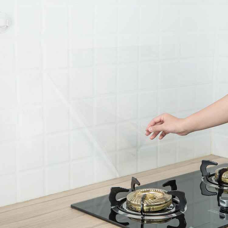 Kitchen Tile Oil-Proof Wallpaper Stovetop Waterproof Transparent Wallpaper