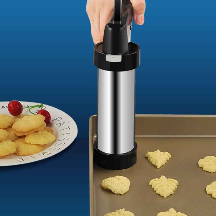 Multi-Function Stainless Steel Piping Gun Set Cookie Biscuits Hand Pressing Biscuit Machine Household DIY Baking Tools