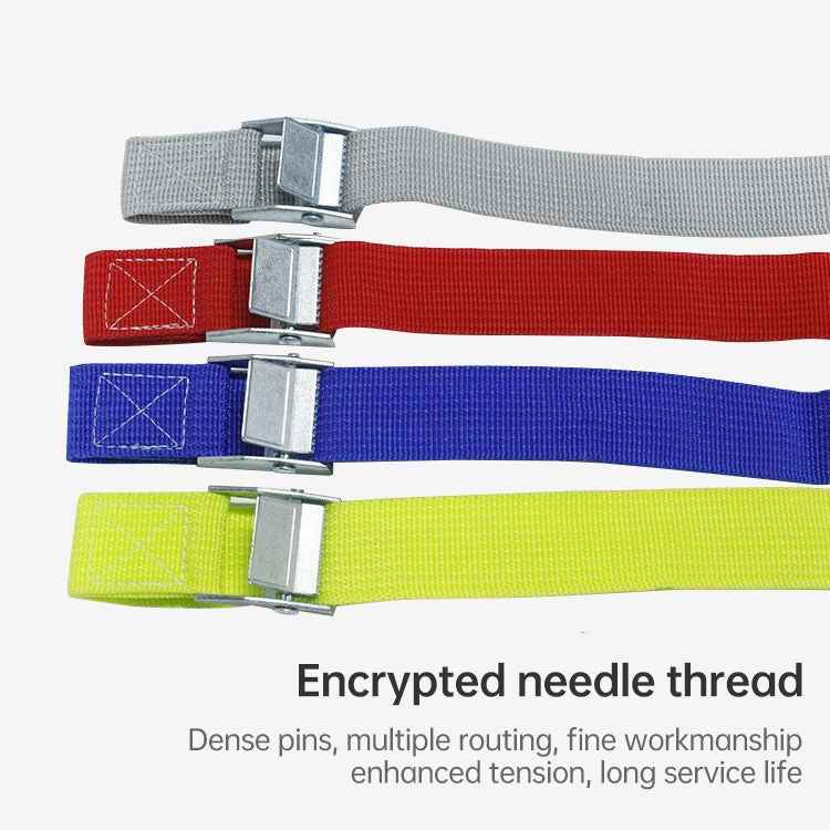Car Tension Rope Luggage Strap Belt Auto Car Boat Fixed Strap with Alloy Buckle,Random Color Delivery,Length:5m