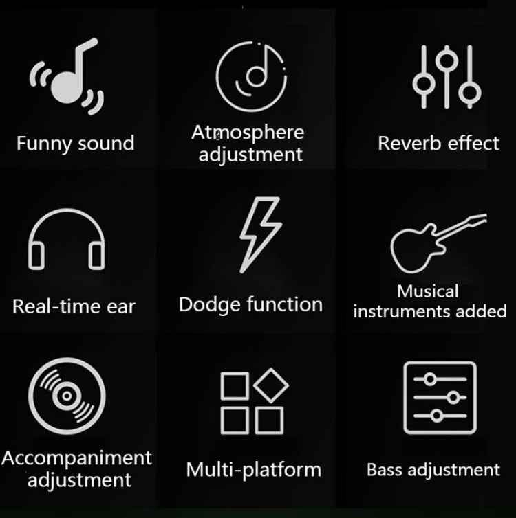 V8 Sound Card Set Dual Mobile Phone Computer Live Broadcast Universal Sound Card