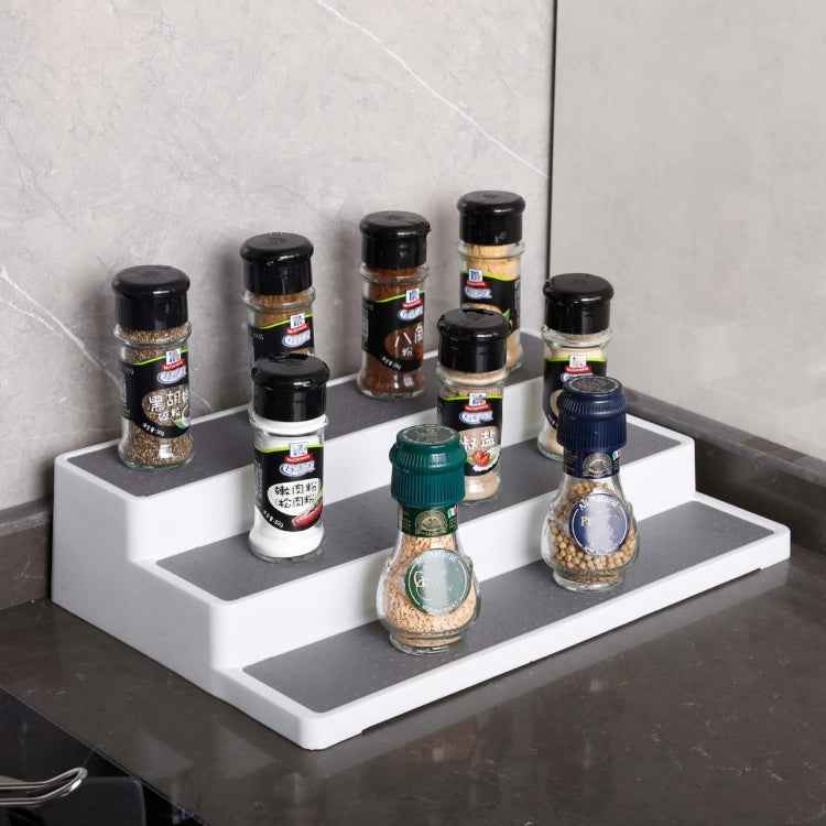 2pcs Three-Layer Stepped Seasoning Storage Rack Home Kitchen Storage Rack