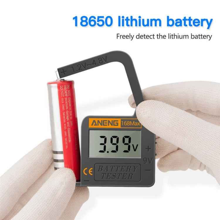 2 PCS ANENG 168MAX Portable Battery Tester High-Precision Battery Power Tester Battery Capacity Tester