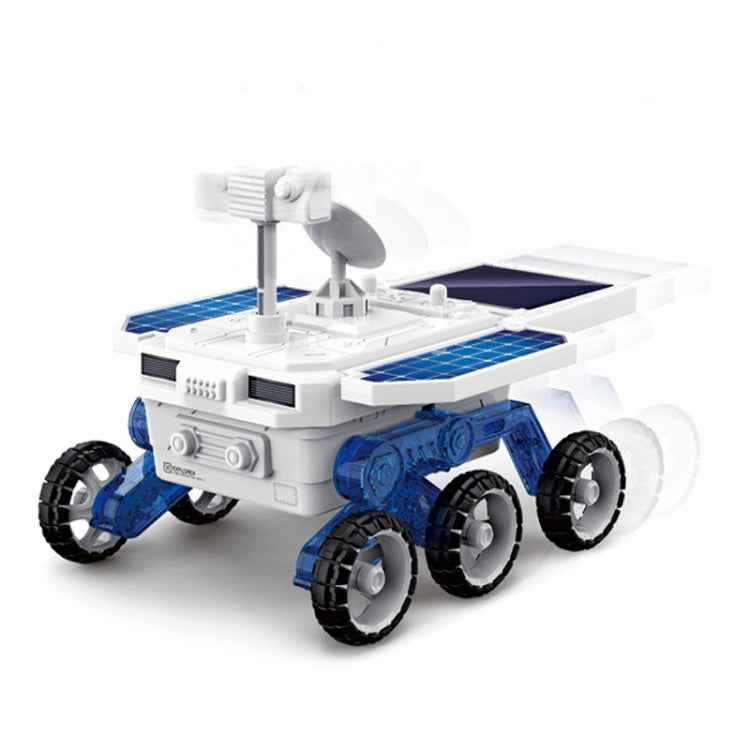 Children DIY Solar Mars Exploration Car Toy Puzzle Science Education Assembled 4-Wheel Drive Electric Model