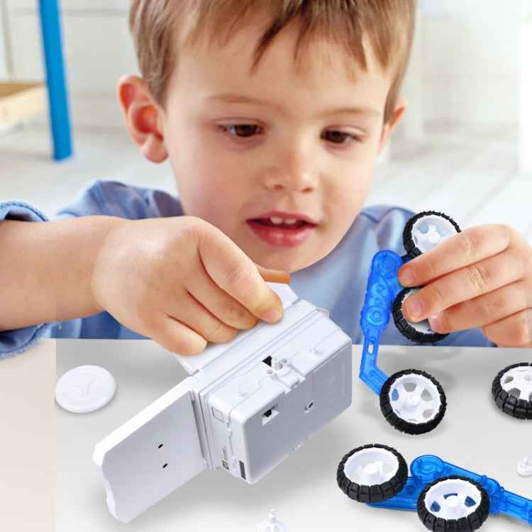 Children DIY Solar Mars Exploration Car Toy Puzzle Science Education Assembled 4-Wheel Drive Electric Model