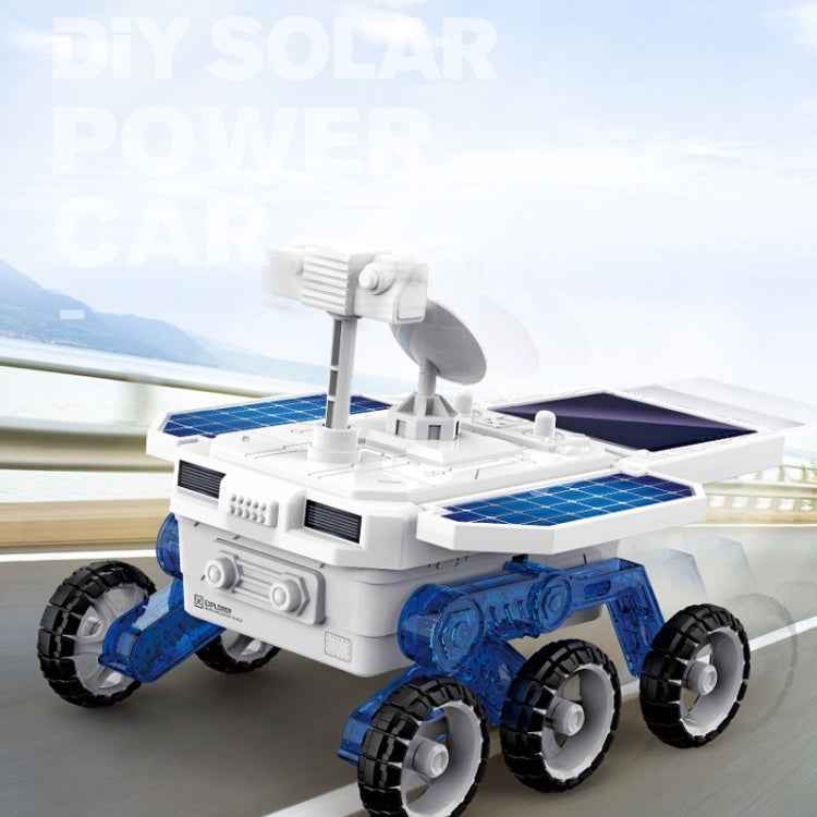 Children DIY Solar Mars Exploration Car Toy Puzzle Science Education Assembled 4-Wheel Drive Electric Model