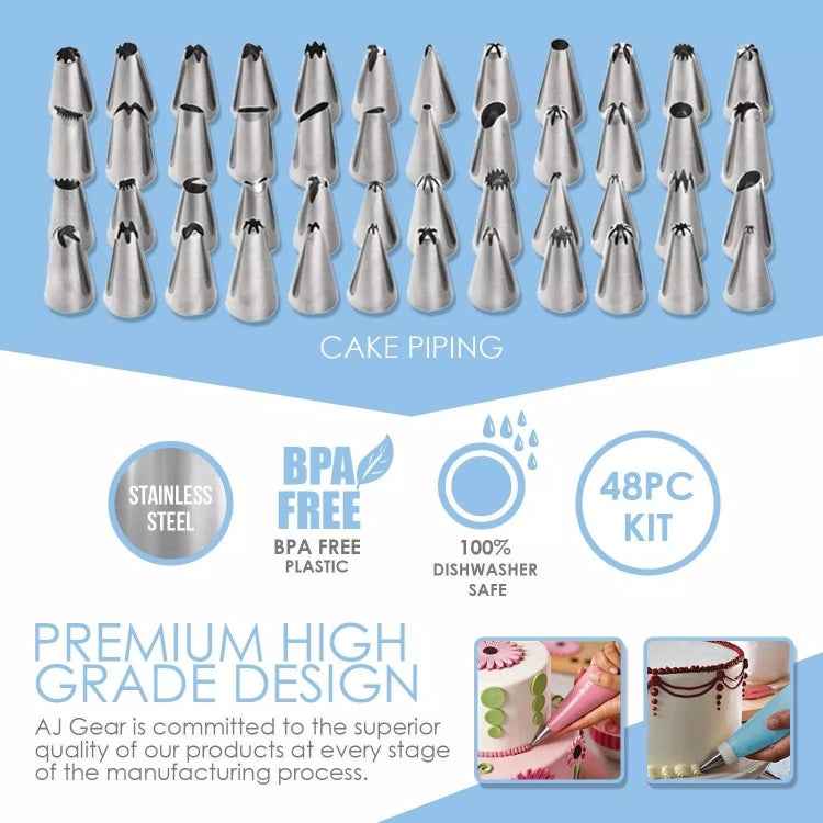 205 in 1 Cake Decorating Turntable Set Cake Decorating Mouth Baking Utensils