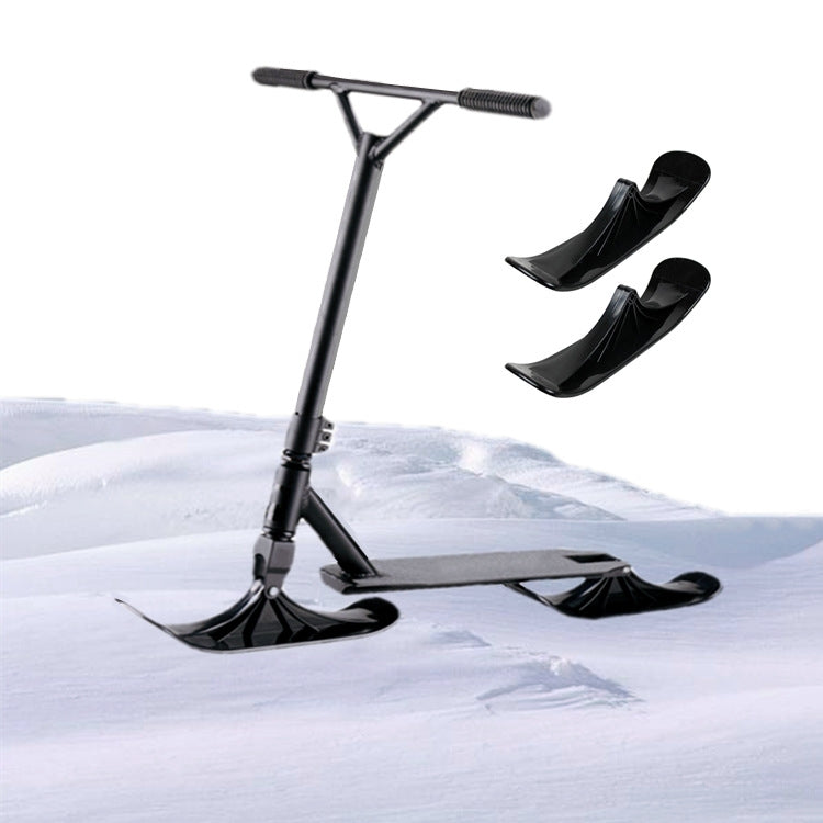 Children Skating Scooter Sled Ski Vehicle Accessories Dual-Purpose Ski Vehicle Two-Wheeled Outdoor Equipment, Children Skating Scooter