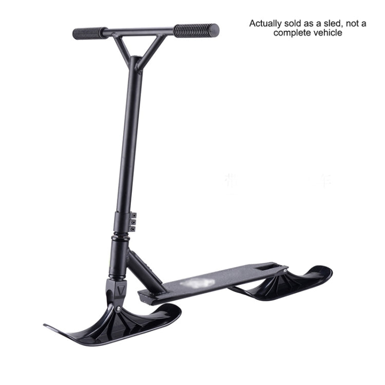 Children Skating Scooter Sled Ski Vehicle Accessories Dual-Purpose Ski Vehicle Two-Wheeled Outdoor Equipment, Children Skating Scooter