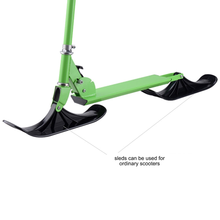Children Skating Scooter Sled Ski Vehicle Accessories Dual-Purpose Ski Vehicle Two-Wheeled Outdoor Equipment, Children Skating Scooter