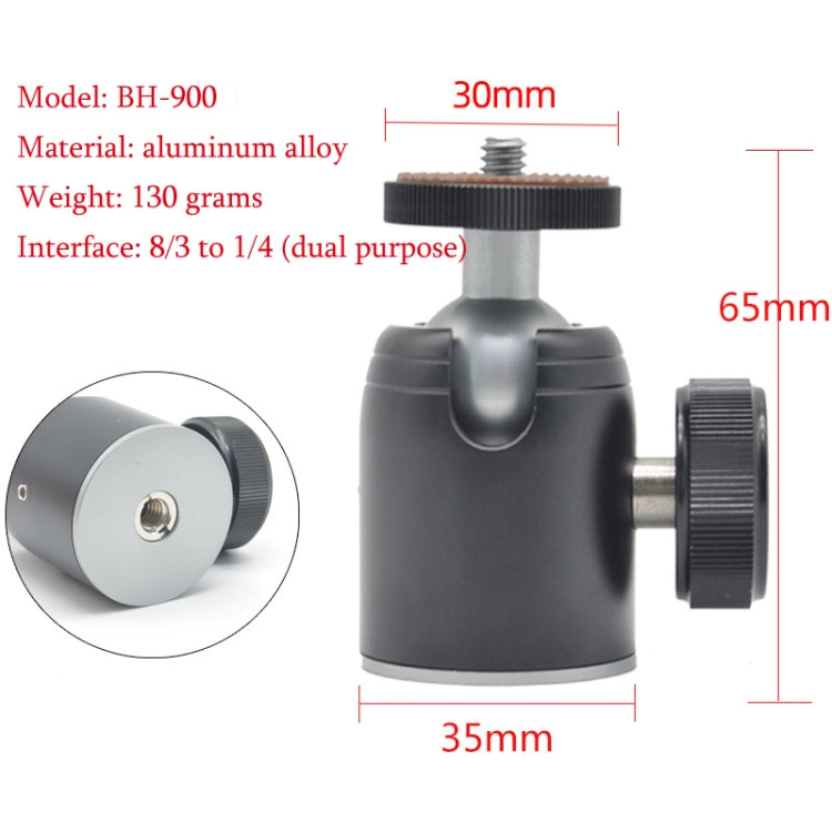 Mini Desktop Aluminum Alloy Tripod Mini Ball Head 360 Degree Pan 90 Degree Tilt Tripod, BH-900, BH-901, BH-902, BH-903, BH-904, BH-905, BH-906, BH-907, BH-908