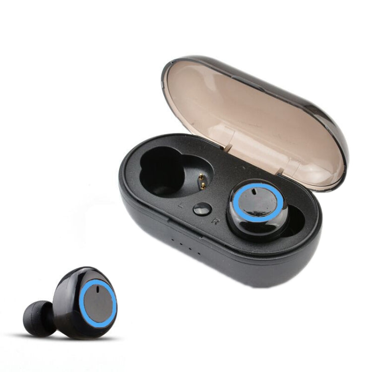 Y50 Sports Outdoor TWS Bluetooth 5.0 Touch Wireless Headphones, Black, Black Red, Black Blue, Black White, White, White Red, White Blue, White Black