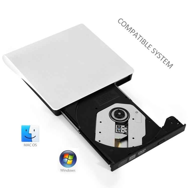 Slim External USB 3.0 DVD RW CD Writer Drive Burner Reader Player For Laptop PC