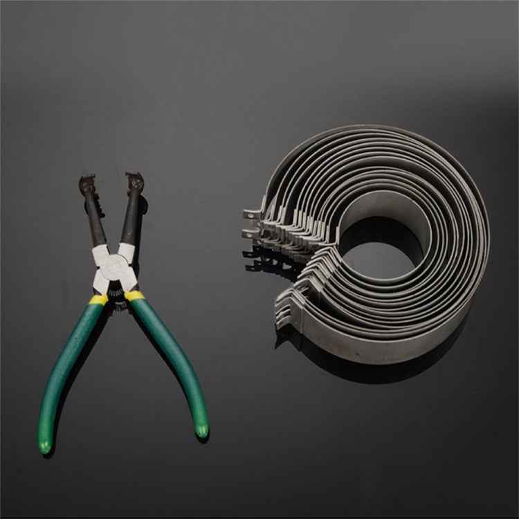 14 Rings Piston Ring Compressor Plier Clamp Remover Assembly Engine Tool Cylinder Installer Ratchet Pliers, 14 In 1 Red