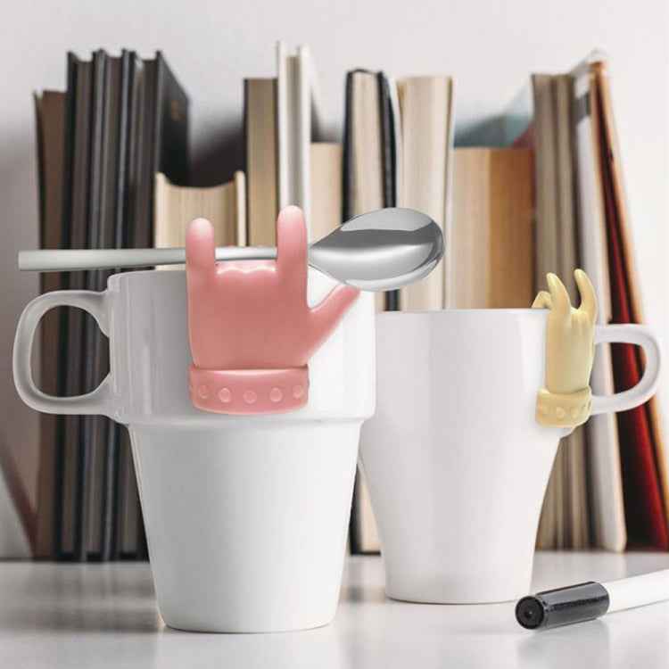 2pcs Little Finger Shape Tea Heroes Teaspoon Holder ,Random Color Delivery