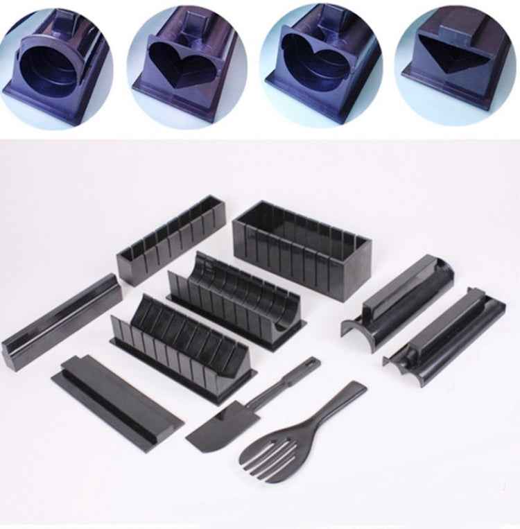 11 in 1 Sushi Mold With Sushi Knife Rice Ball Mold DIY Home Creative Sushi Roll Set