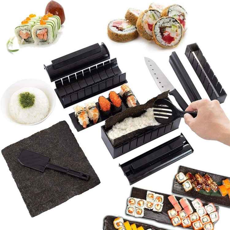 11 in 1 Sushi Mold With Sushi Knife Rice Ball Mold DIY Home Creative Sushi Roll Set